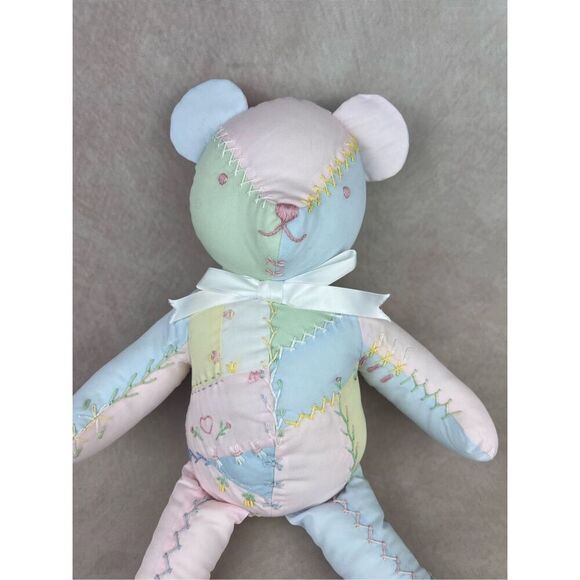 Vintage House of Hatten Embroidery Stuffed Bear Soft Toy Plush - Picture 2 of 7